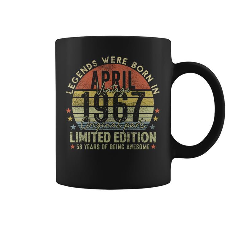 Legendince April 1967Intage 58Th Birthday Made In 1967 長袖tシャツ コーヒーマグ