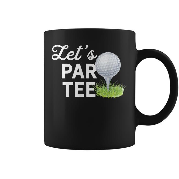 Let's Par ゴルフボール ティーピン付き 面白いゴルフクラブtシャツ コーヒーマグ