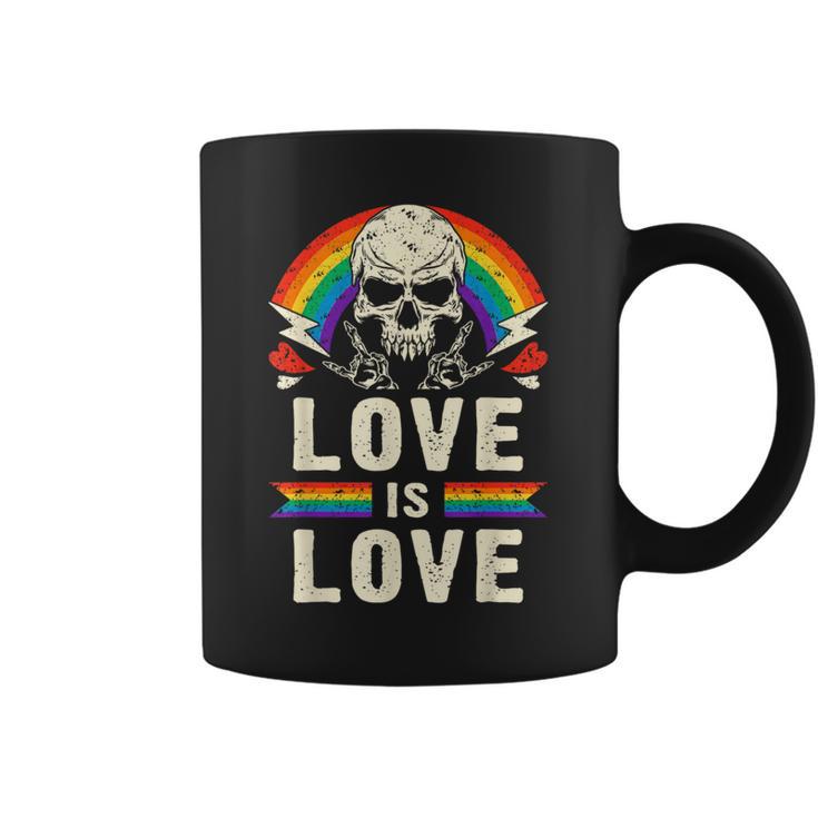 Lgbtプライド、レインボー、ハードギター音楽 コーヒーマグ