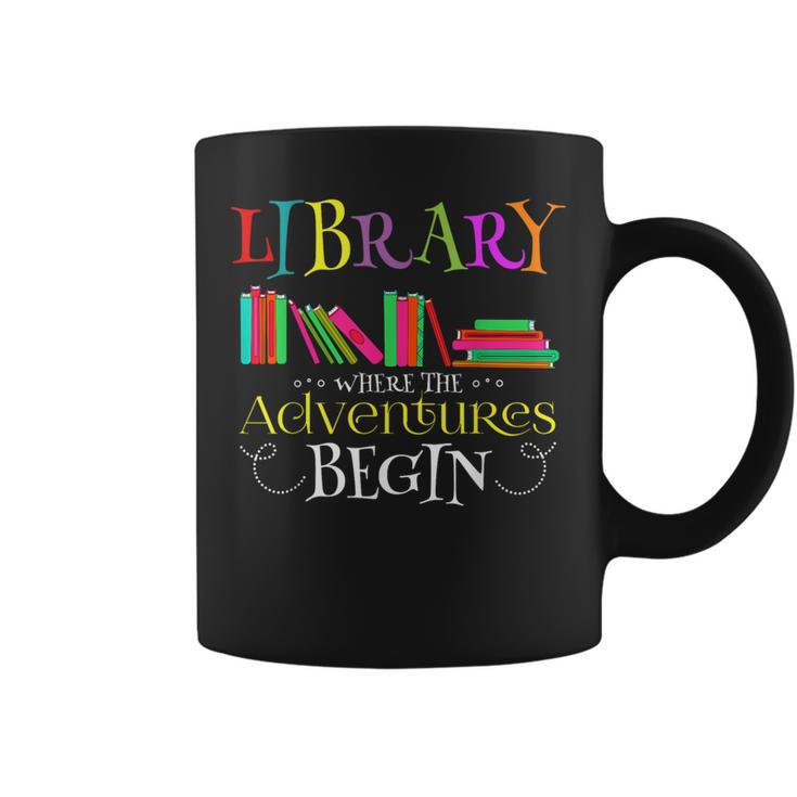 Librarian Adventure Book Reader Library Book Graphic Print Coffee Mug
