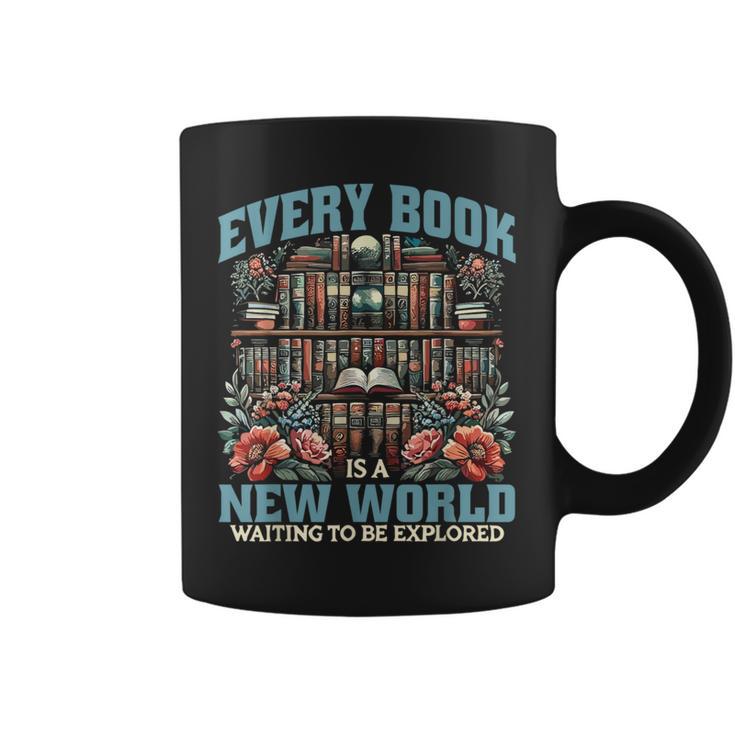 Librarian Bookworm Library Day Reading Books Graphic Print Coffee Mug