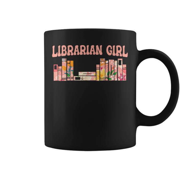 Librarian Girl Book Lover Reading Bookworm Librarian Graphic Print Coffee Mug