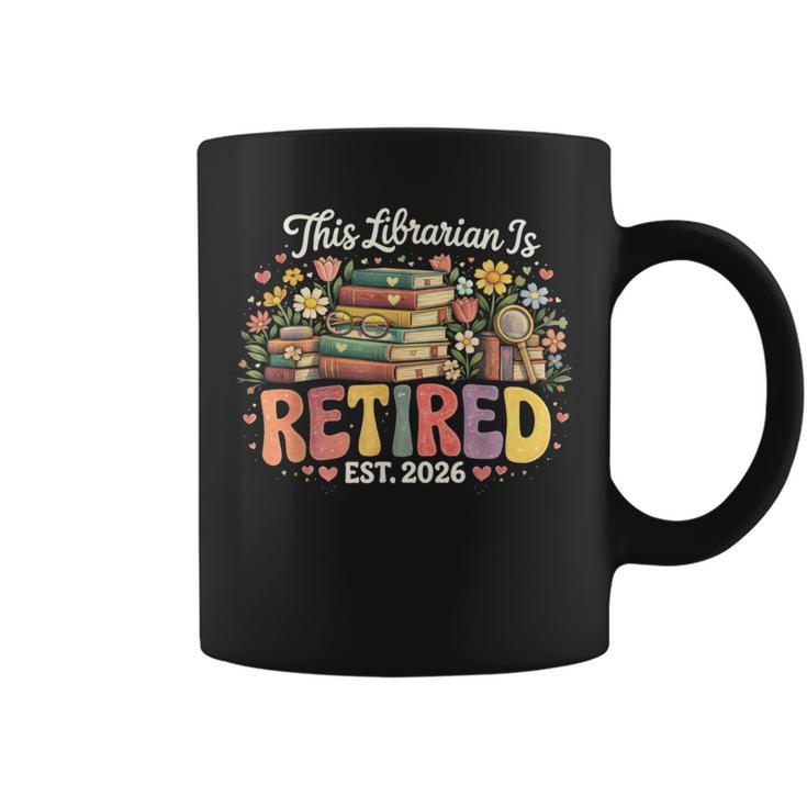 This Librarian Is Retired 2026 Book Lover Retirement Reading Graphic Print Coffee Mug