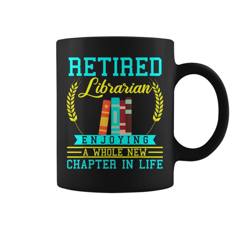Librarian Retirement Retired Book Coworker Former 2025 Graphic Print Coffee Mug