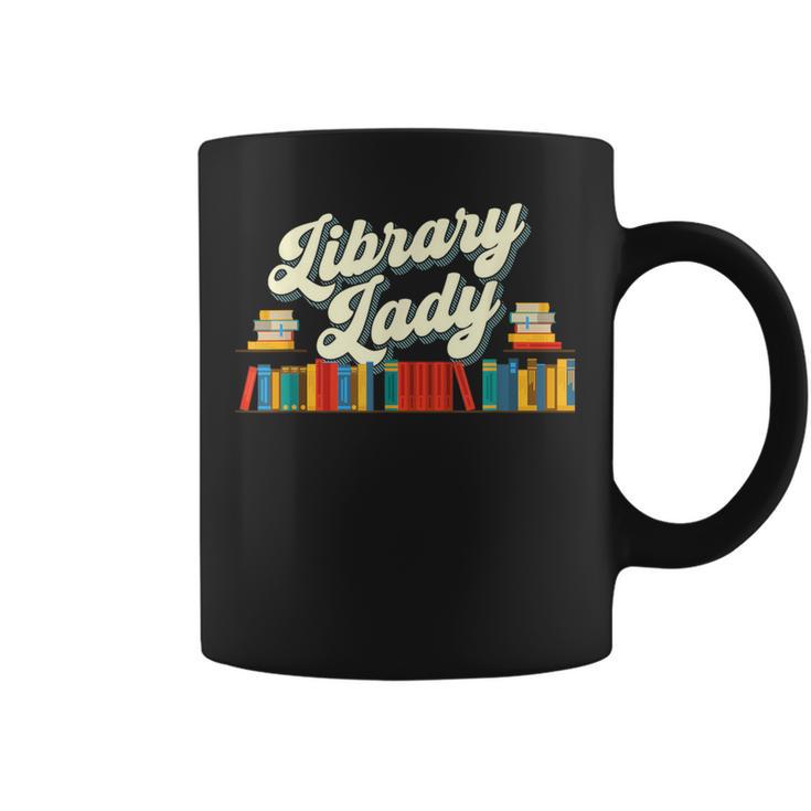 Library Lady School Librarian Cataloger Books Book Lover Graphic Print Coffee Mug