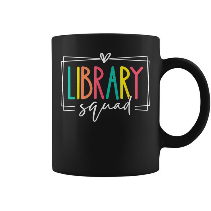 Library Squad Book Lover Librarian Worker Reading Women Men Graphic Print Coffee Mug