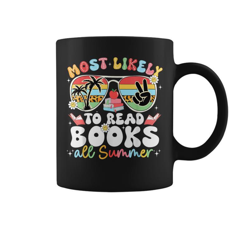 Most Likely To Read Books All Summer Book Lovers Last Day Graphic Print Coffee Mug