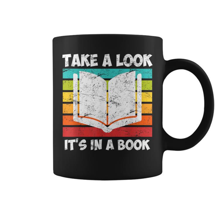 Take a Look Its In a Book Graphic Print Coffee Mug