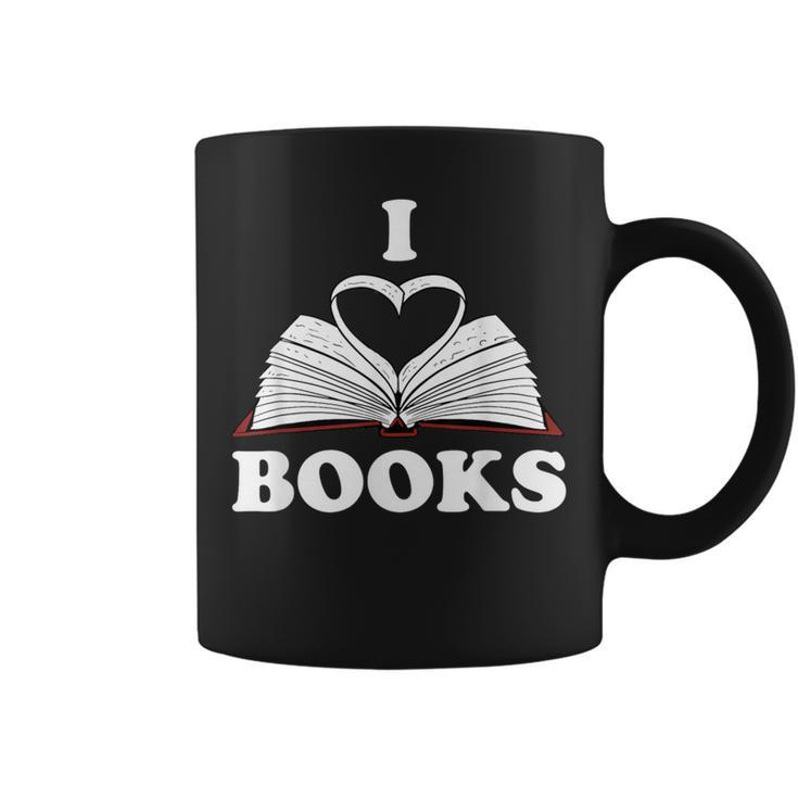 I Love Books Shirt Graphic Print Coffee Mug