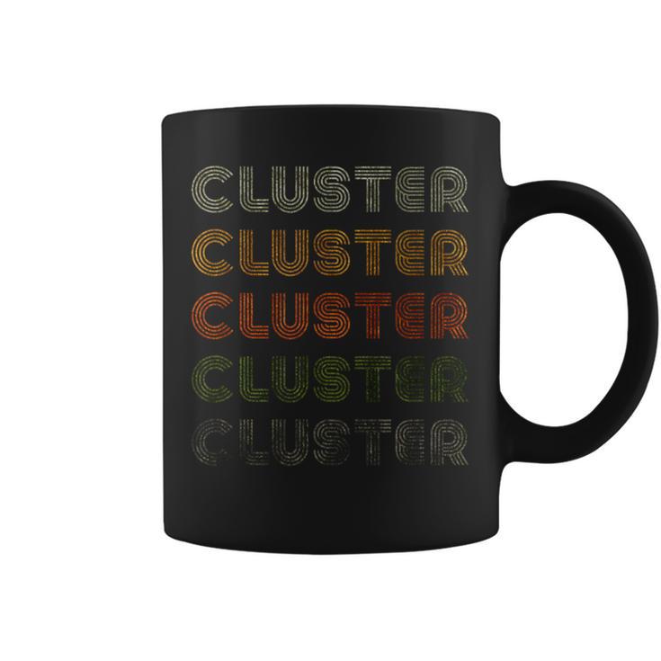 Love Heart Cluster グランジ ビンテージスタイル ブラック クラスター コーヒーマグ