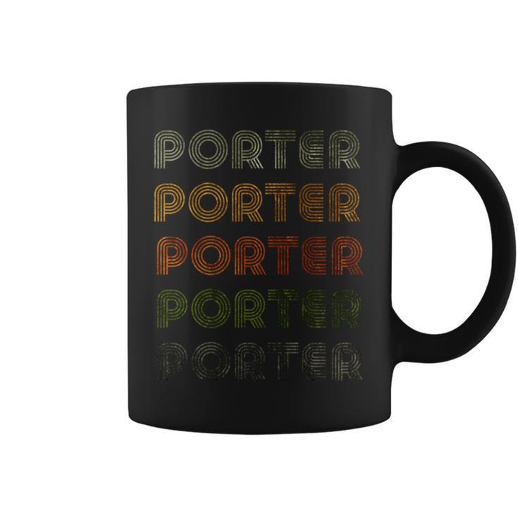 Love Heart Porter グランジビンテージスタイル ブラック ポーター 長袖tシャツ コーヒーマグ