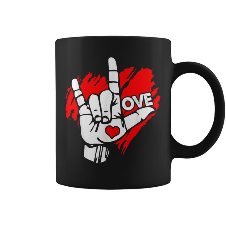 I Love You 手話 Asl Peak Languages コーヒーマグ