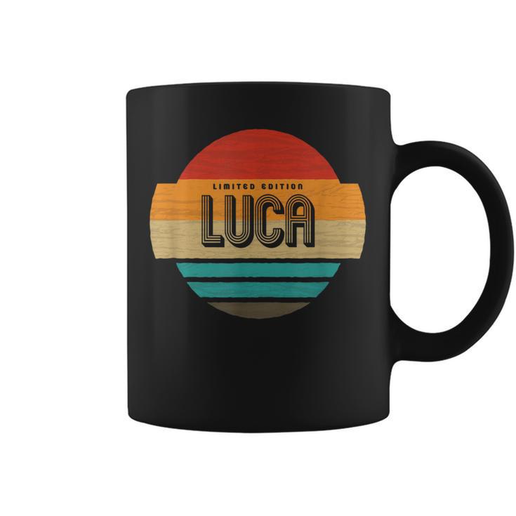 Luca 名称 レトロ・ヴィンテージ・サンセット 限定版 コーヒーマグ