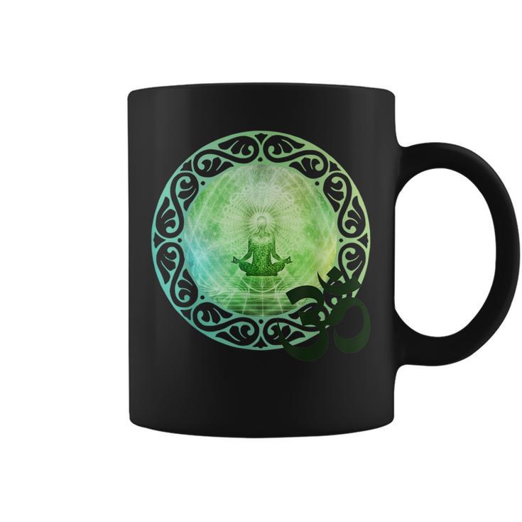 Mandala Namaste スピリチュアルブッダ ファッション服セット グリーン コーヒーマグ