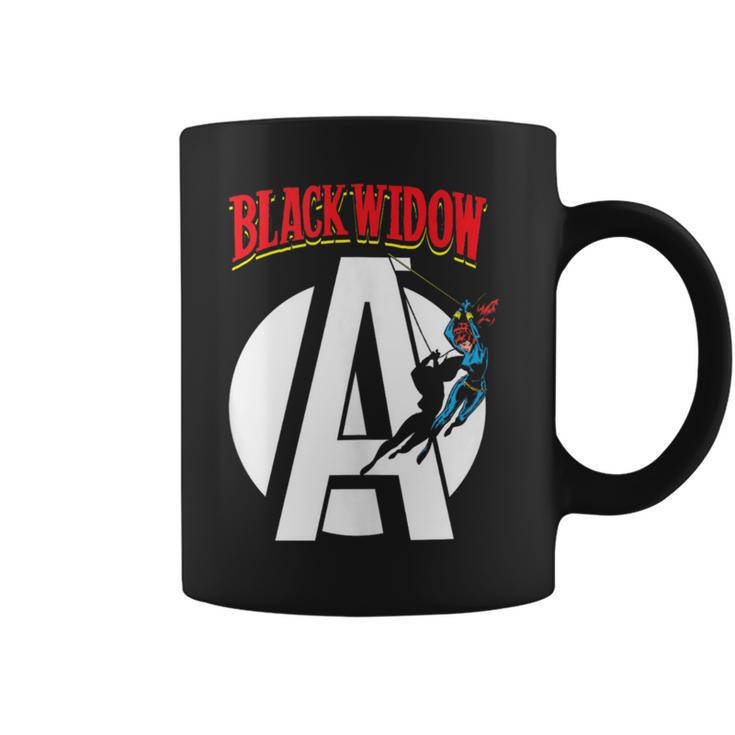 Marvel Avengers Retro Widow Comic Book Graphic Print Coffee Mug