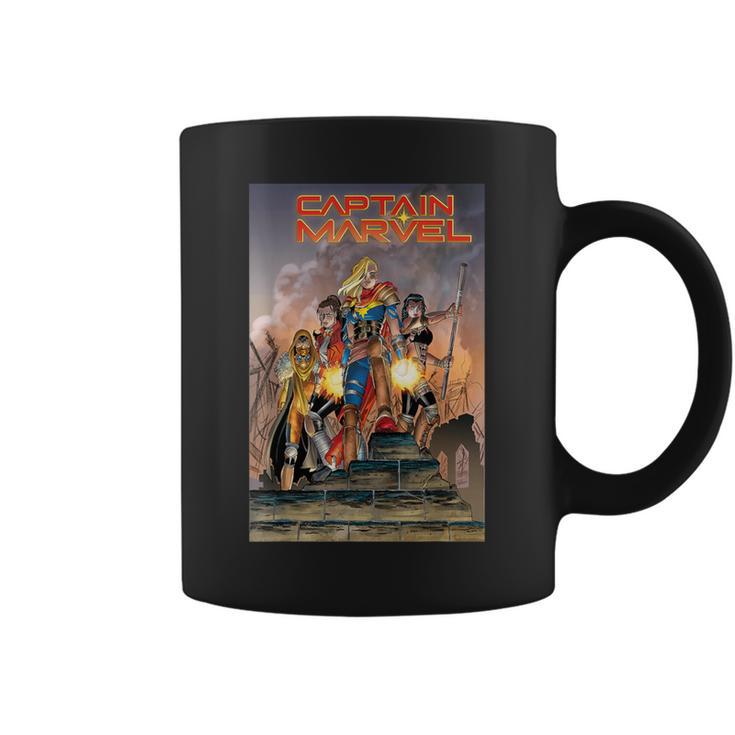 Marvel Comixology Captain Marvel Revolution Comic Book Cover Graphic Print Coffee Mug