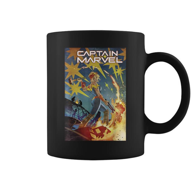 Marvel Comixology Captain Marvel She-Hulk Comic Book Cover Graphic Print Coffee Mug