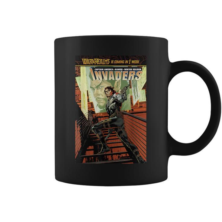 Marvel Comixology Invaders War Ghost Comic Book Cover Graphic Print Coffee Mug