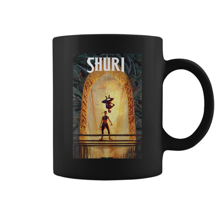 Marvel Comixology Shuri And Spider-Man Comic Book Cover Graphic Print Coffee Mug Marvel Comixology Shuri And Spider-Man Comic Book Cover Graphic Print Coffee Mug