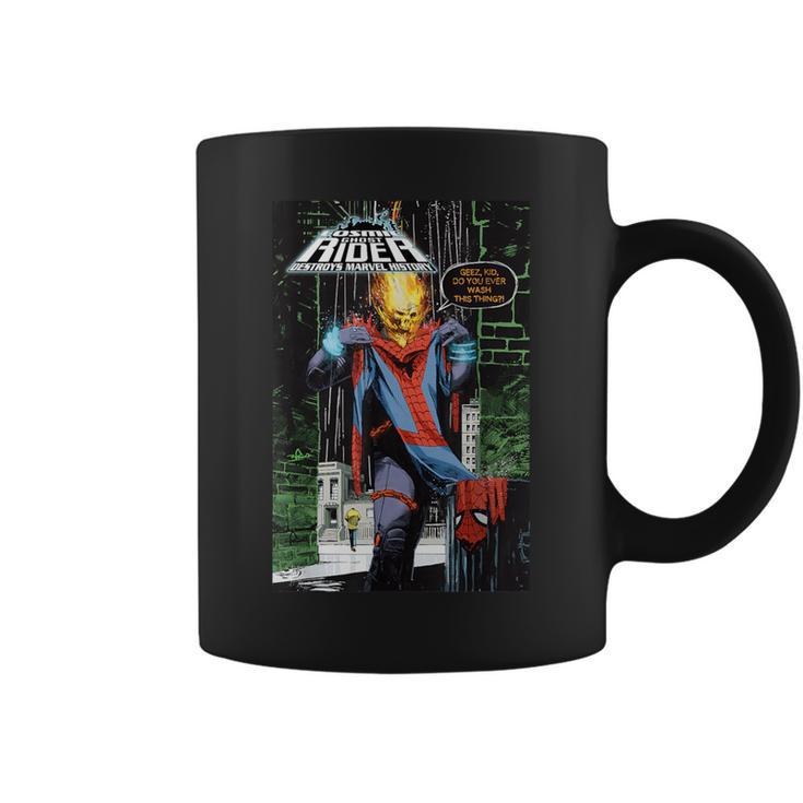 Marvel Ghost Rider Destroys Marvel History Comic Book Cover Graphic Print Coffee Mug