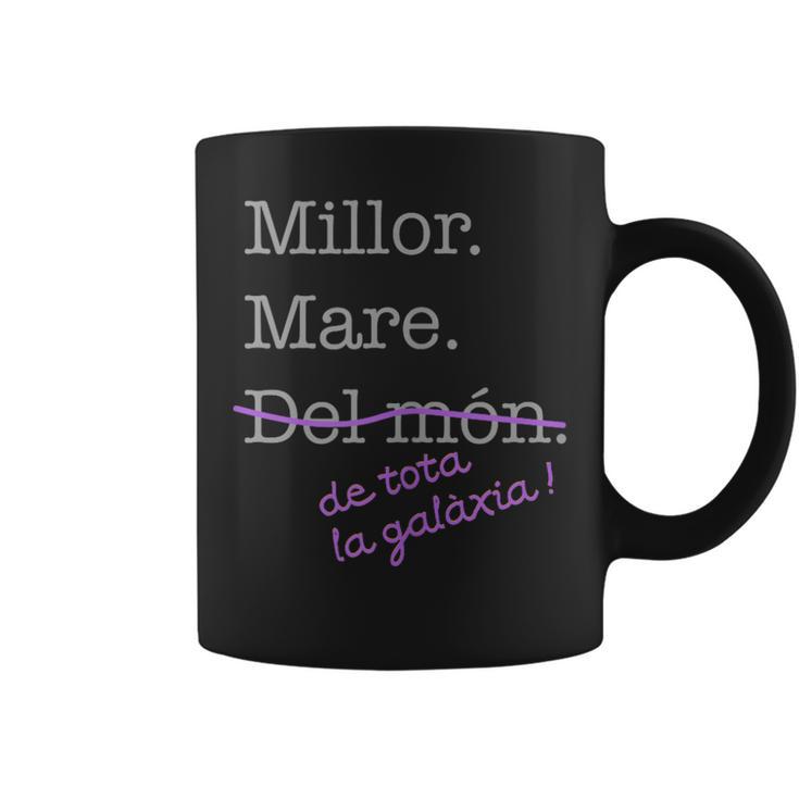 Millor Mare Del Món Galàxia Mama Madre Dia De La Mare In Mangas Taza de café