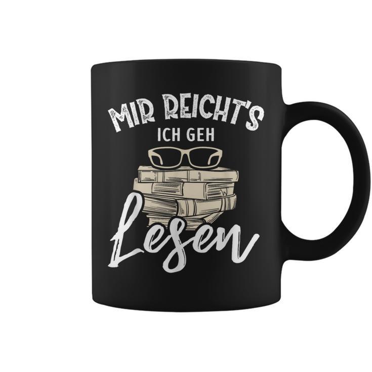 Mir Reicht's Ich Geh Lesen Books Reading Fan Bookworm Graphic Print Coffee Mug
