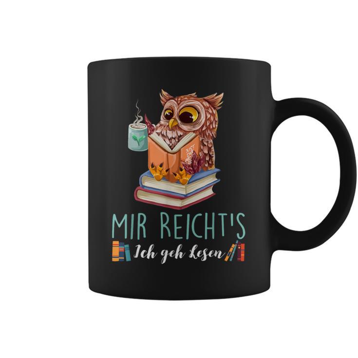 Mir Reicht's Ich Geh Resen Books Reading Fan Bookworm Owls Graphic Print Coffee Mug