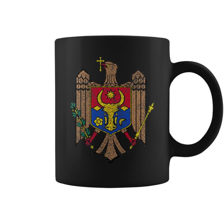 Moldova Bandera Nacional De Brazos Taza de café
