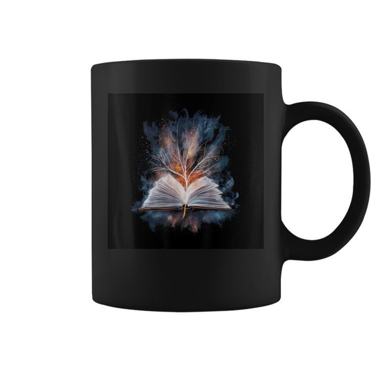 Motif With Magical Magic Book Graphic Print Coffee Mug