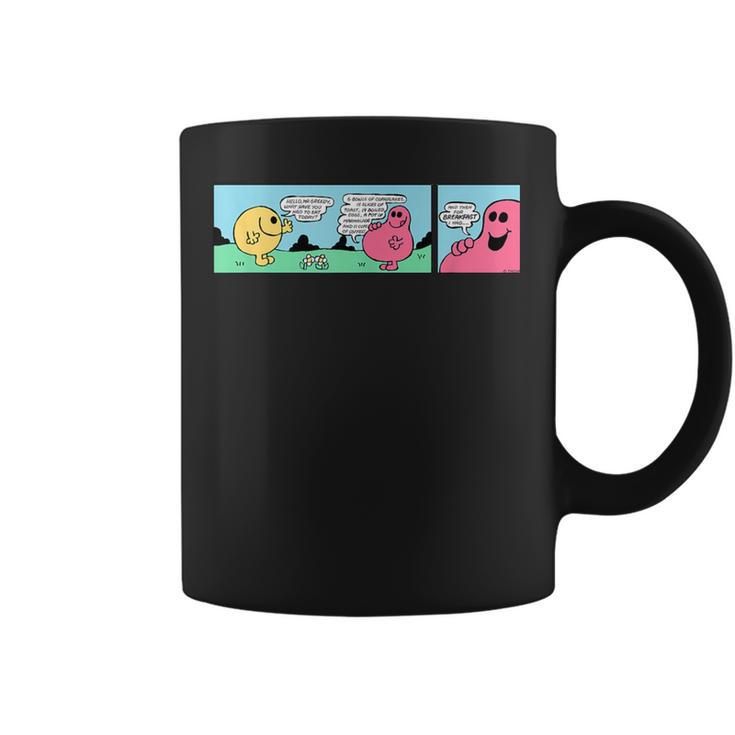 Mr Men Mr Greedy Retro Comic Book Colourful Graphic Print Coffee Mug