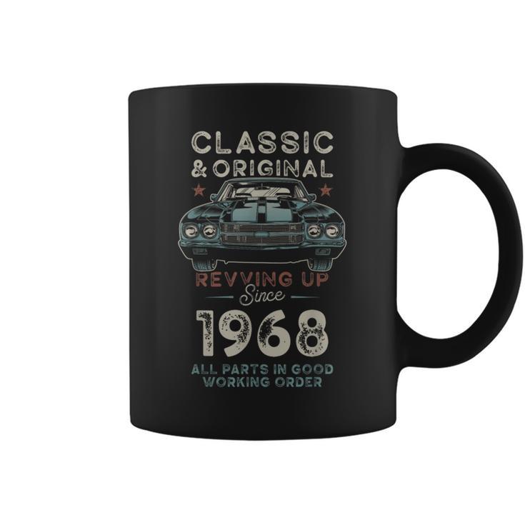 Nacido En 1968 Muscle Car 58 Cumpleaños Taza de café