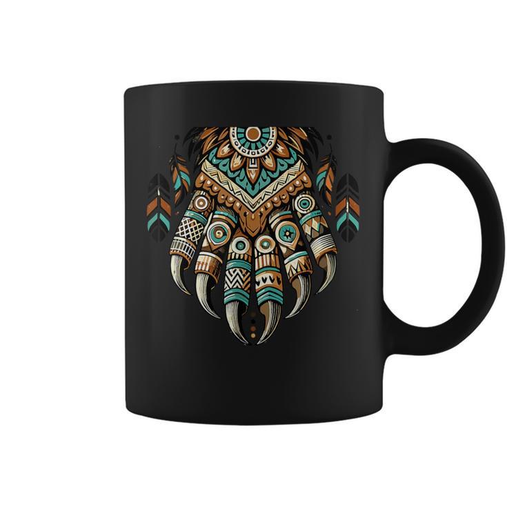 Native Heritage Month 誇り高きネイティブアメリカンのクマの爪 コーヒーマグ