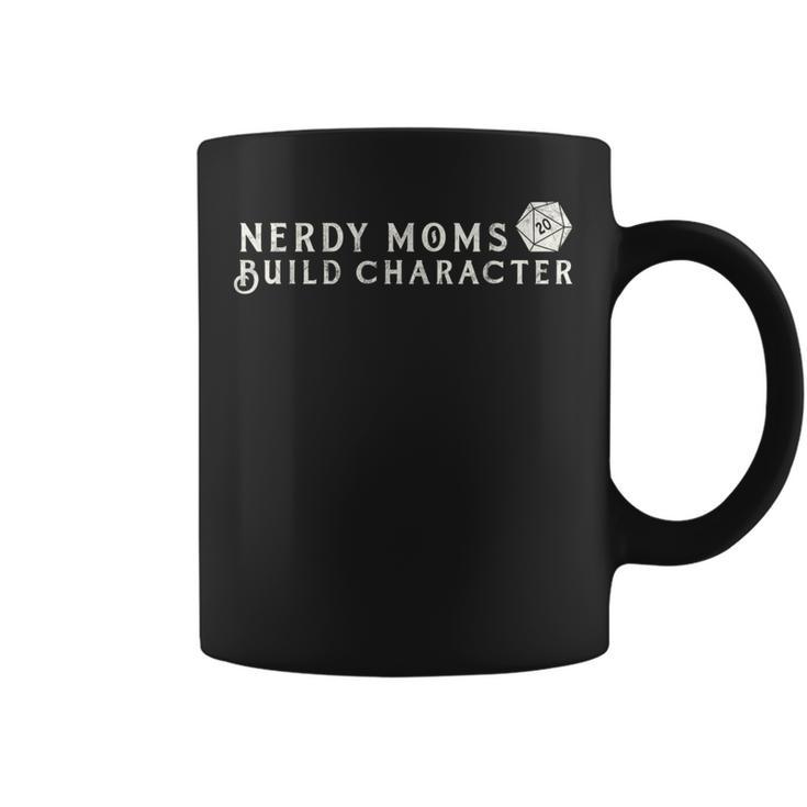 Nerdy Moms Build Character Dice Rpg Ttrpg Role Playing Coffee Mug