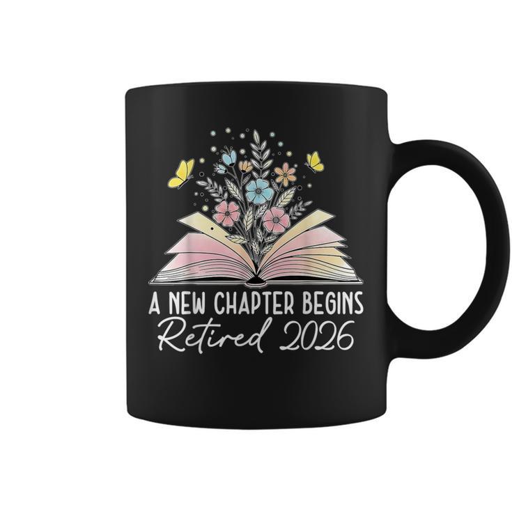 A New Chapter Begins Book Floral Bloom Graphic Print Coffee Mug