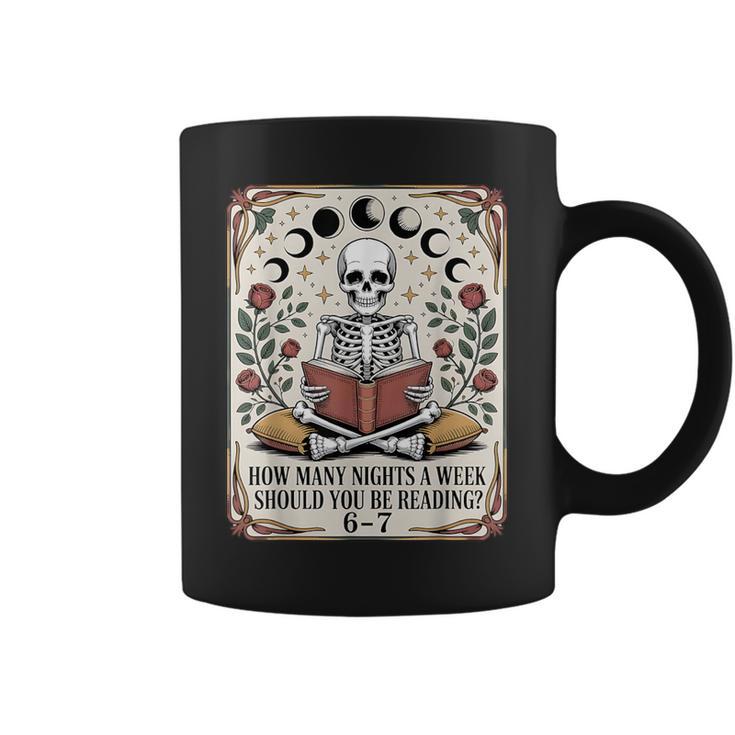 How Many Nights Reading Meme 6 7 Book Lover Graphic Print Coffee Mug