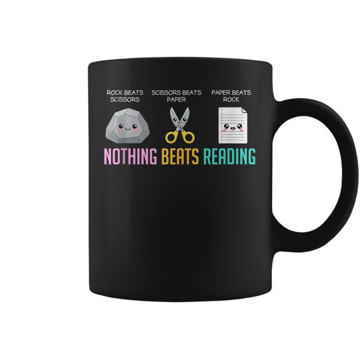 Nothing Beats Reading National Library Week World Book Day Graphic Print Coffee Mug