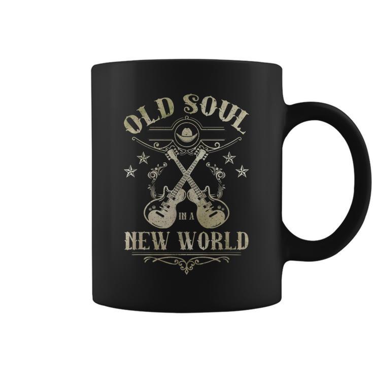 Oldoul In A New World カントリーミュージックギターファン コーヒーマグ