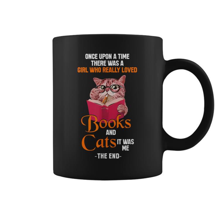 Once Upon a Time There Was a Girl Who Really Loved Books And Graphic Print Coffee Mug