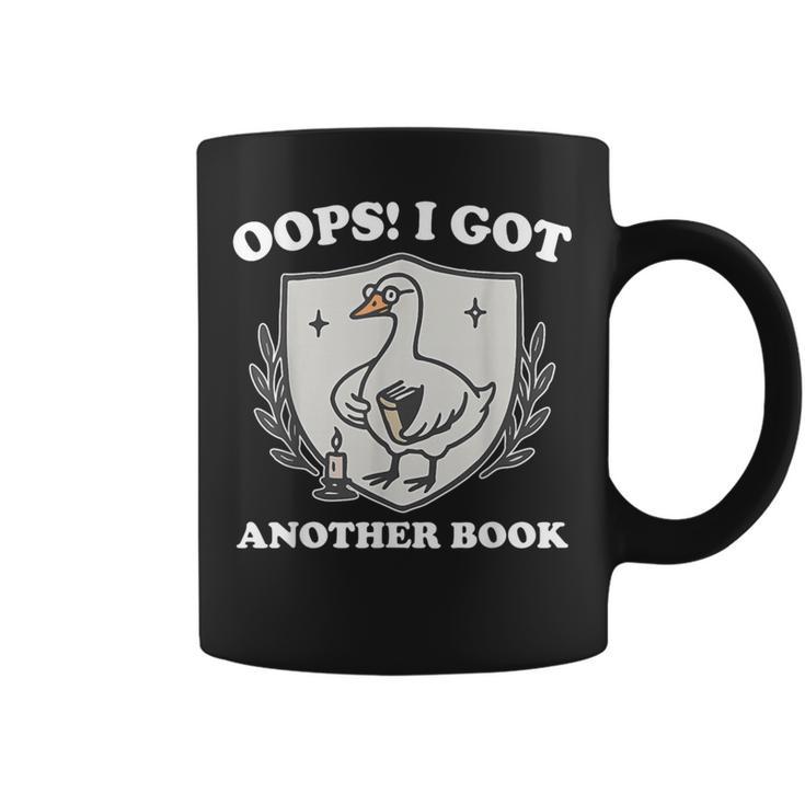 Oops I Got Another Book Books Lover Goose Quote Graphic Print Coffee Mug