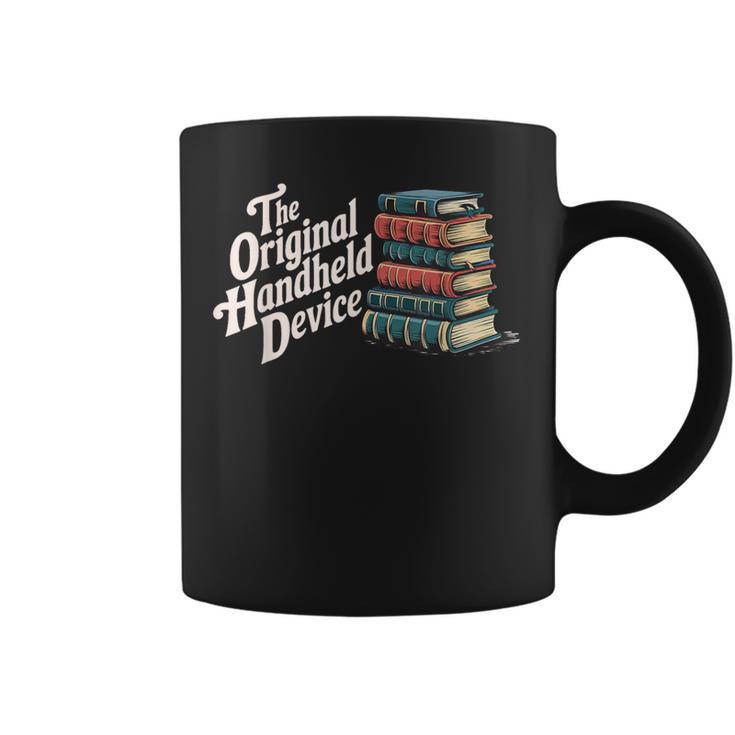 The Original Handheld Device Book Fair Book Lover Graphic Print Coffee Mug