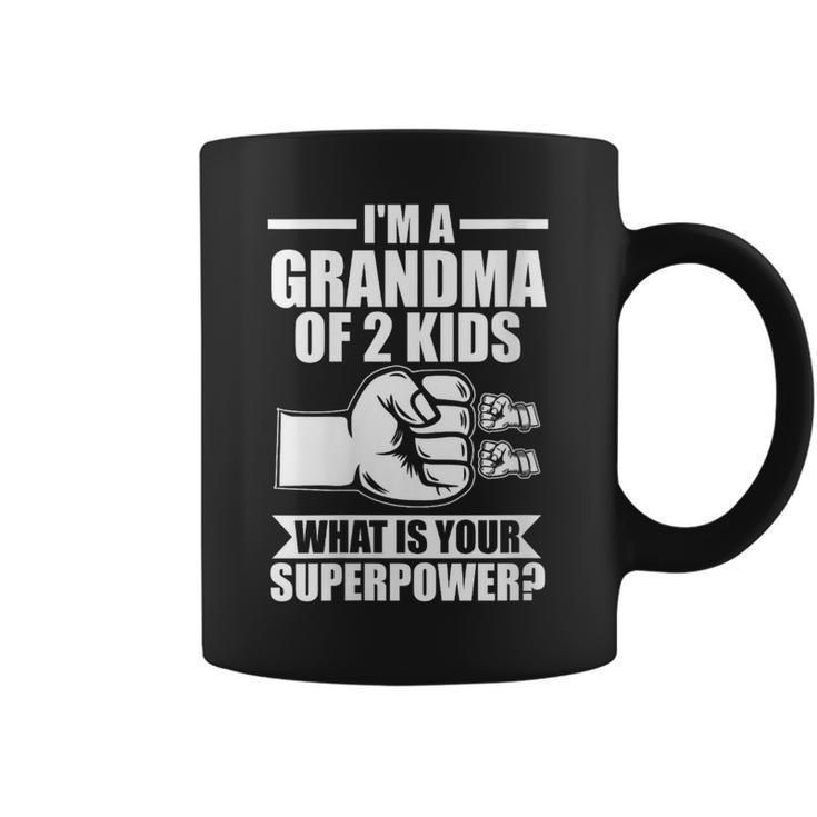 Oy Abuela De 2 Niños Abuela Cuello Taza de café