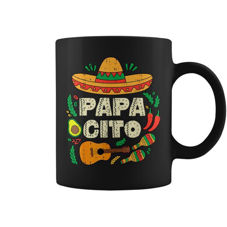 Papacito Family Sombrero Cinco De Mayo Mexican Dad Father Coffee Mug