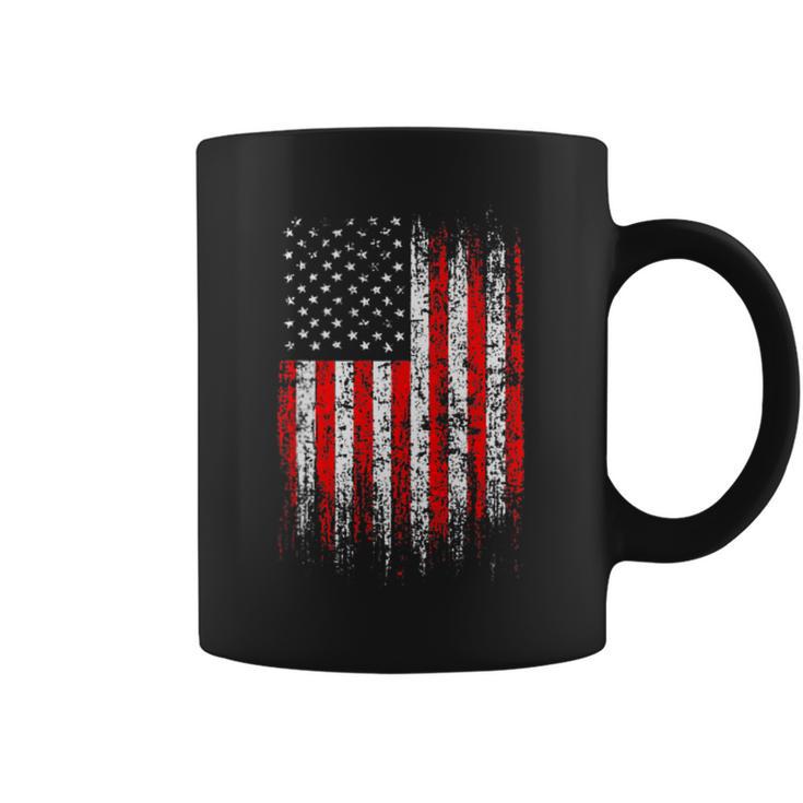 Patriotic 4Th Of July Pocket Usa American Flag On Back Of Coffee Mug