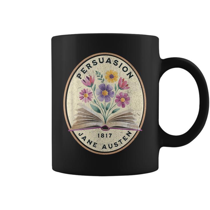 Persuasion Jane Austen Book Flowers Graphic Print Coffee Mug