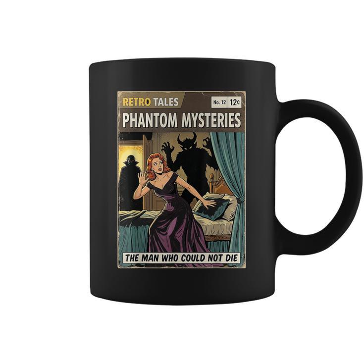 Phantom Mysteries Vintage Horror Comic Book Cover Graphic Print Coffee Mug
