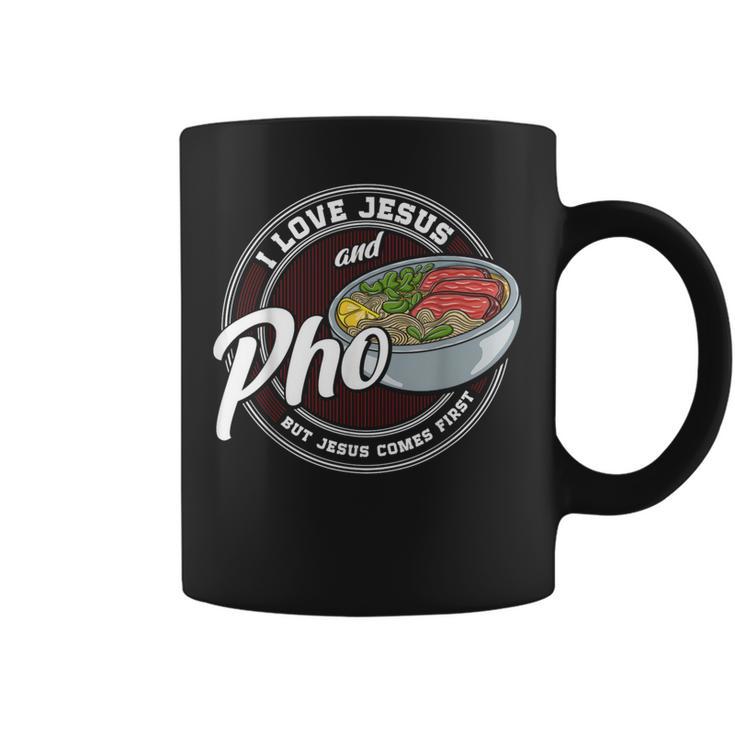 Pho Lover Love Pho Religion Chrétienne Foi Jésus Catholique Tasse