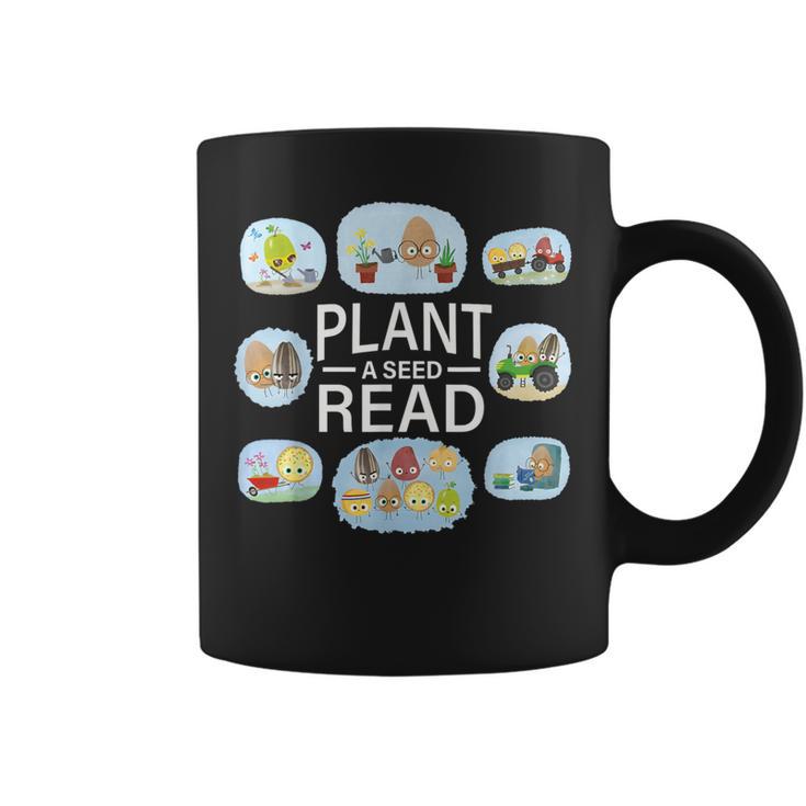 Plant A Seed Read Summer Reading 2026 Cute Farm Tractor Book Graphic Print Coffee Mug