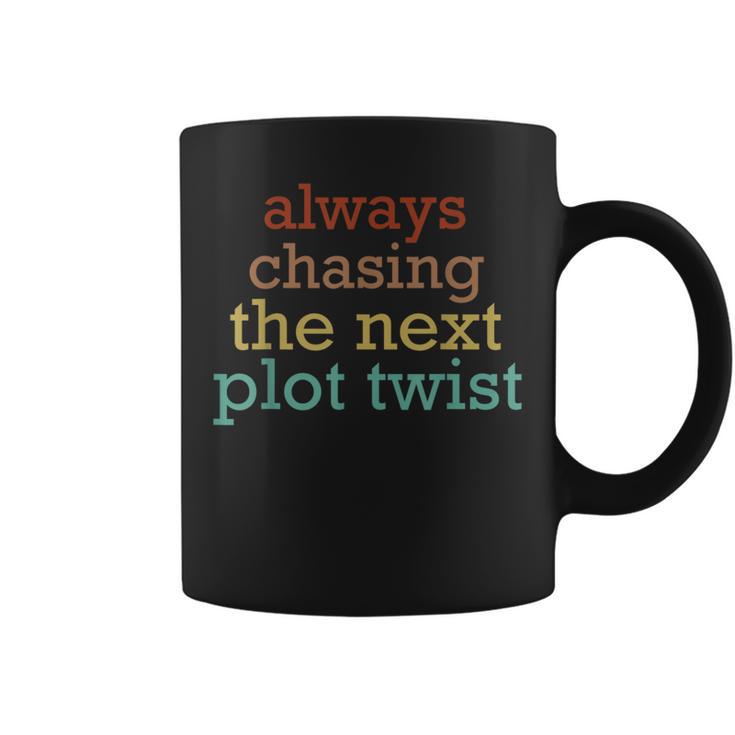 Plot Twists Mystery Book Lover Reading Literary Bookish Graphic Print Coffee Mug