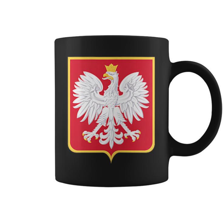 Polonia Eagle Escudo De Armas Polska Familia Polaca In Mangas Taza de café