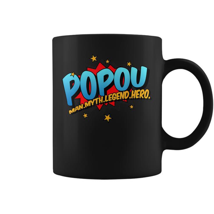 Popou Grandpa Man Myth Legend Hero Pop Art Comic Book Graphic Print Coffee Mug Popou Grandpa Man Myth Legend Hero Pop Art Comic Book Graphic Print Coffee Mug
